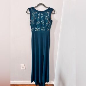 Emerald Green floor length dress